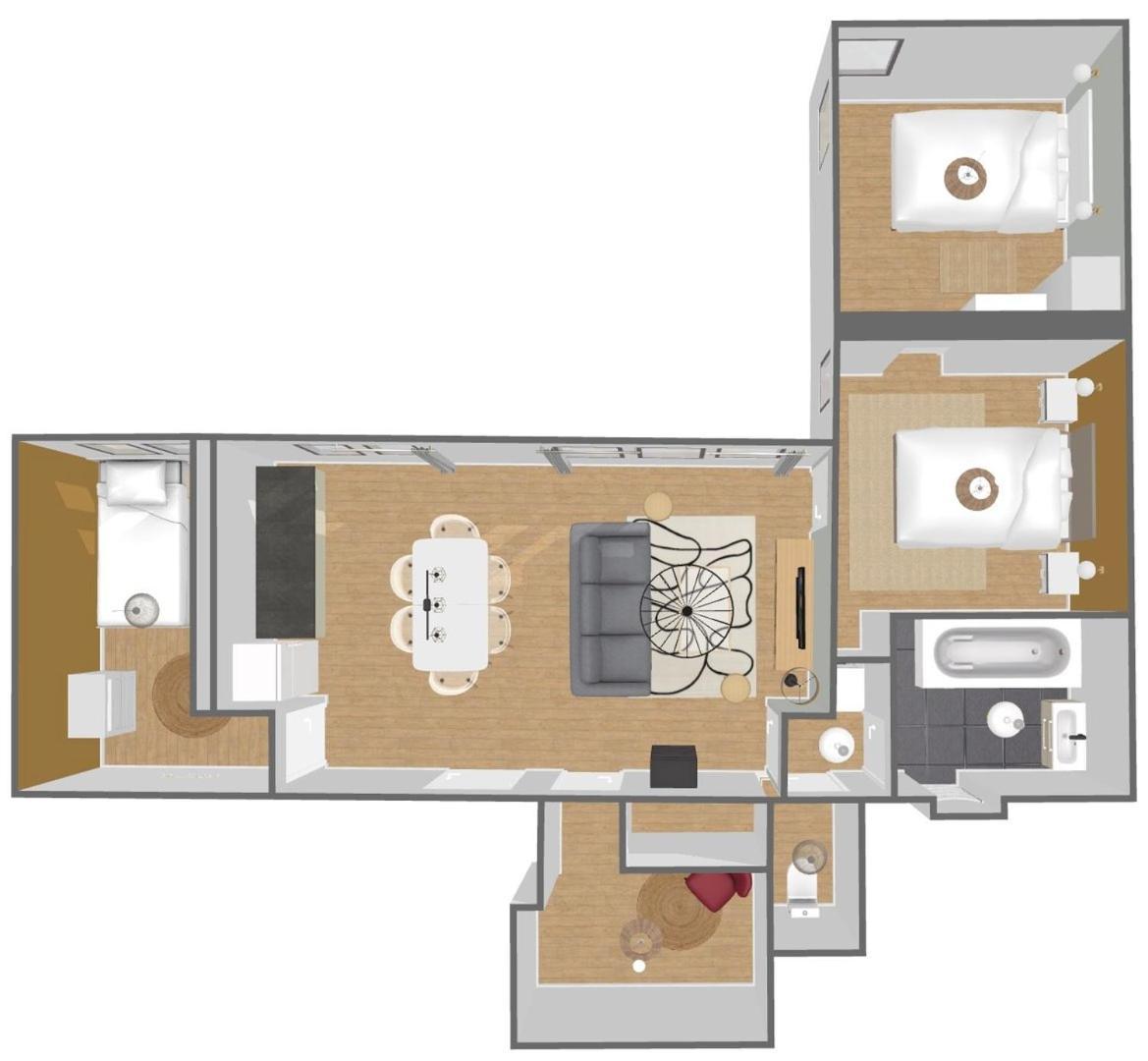 Modern, Quiet 3-Bedroom Apartment With Parking 마르크앙 바롤 외부 사진